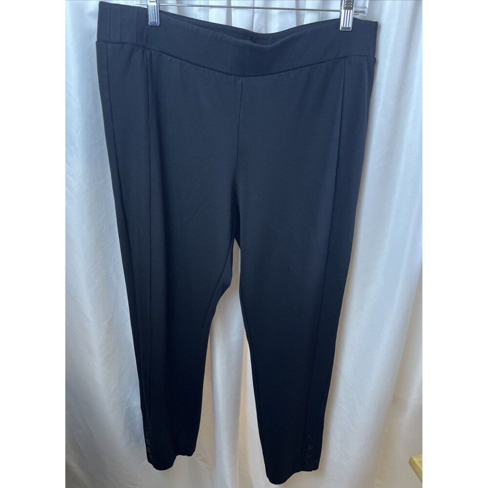 Vintage D.jeans Women’s Black Pull On Ankle Leggings Pants Size 16 Casual Work